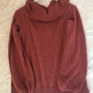 American Eagle sweater color rusty red
